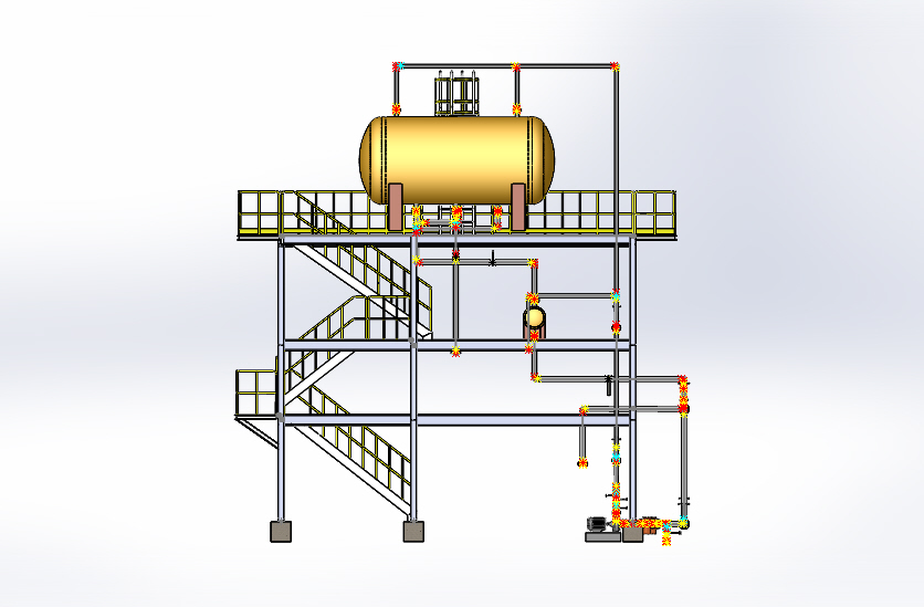 FOME储罐系统3D图纸 STEP格式